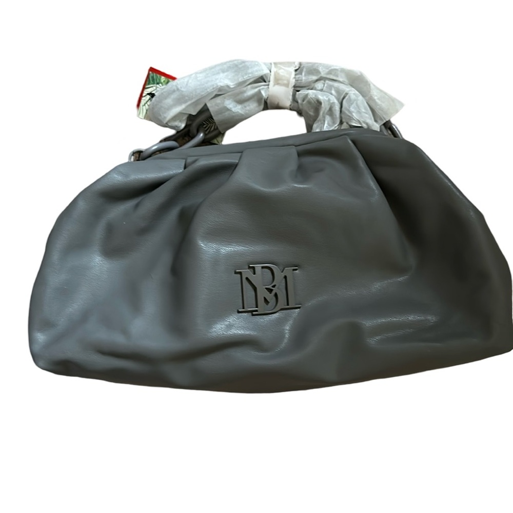 Badgley Mischka Gray Vegan Leather Purse - Picture 3 of 6